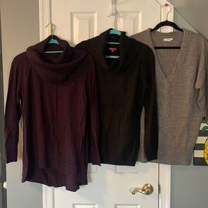 3 Sweaters SZ M NY&CO